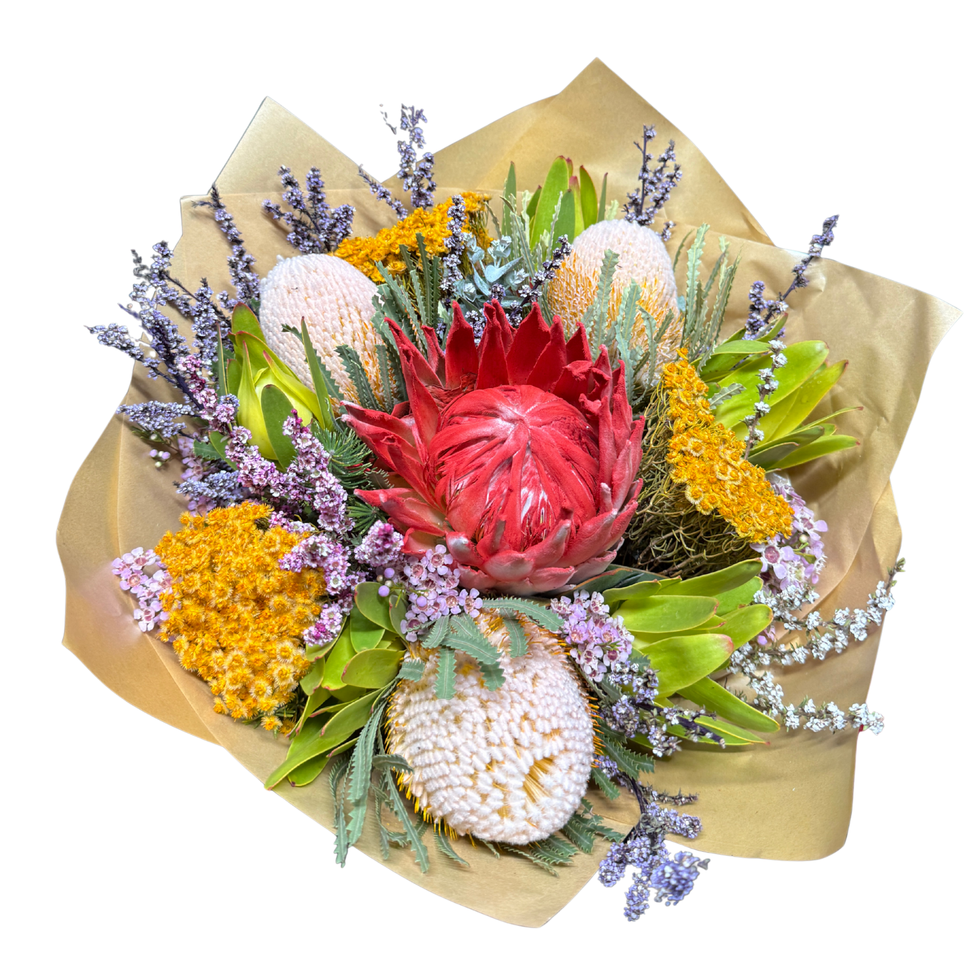 Large Red King Protea Bouquet