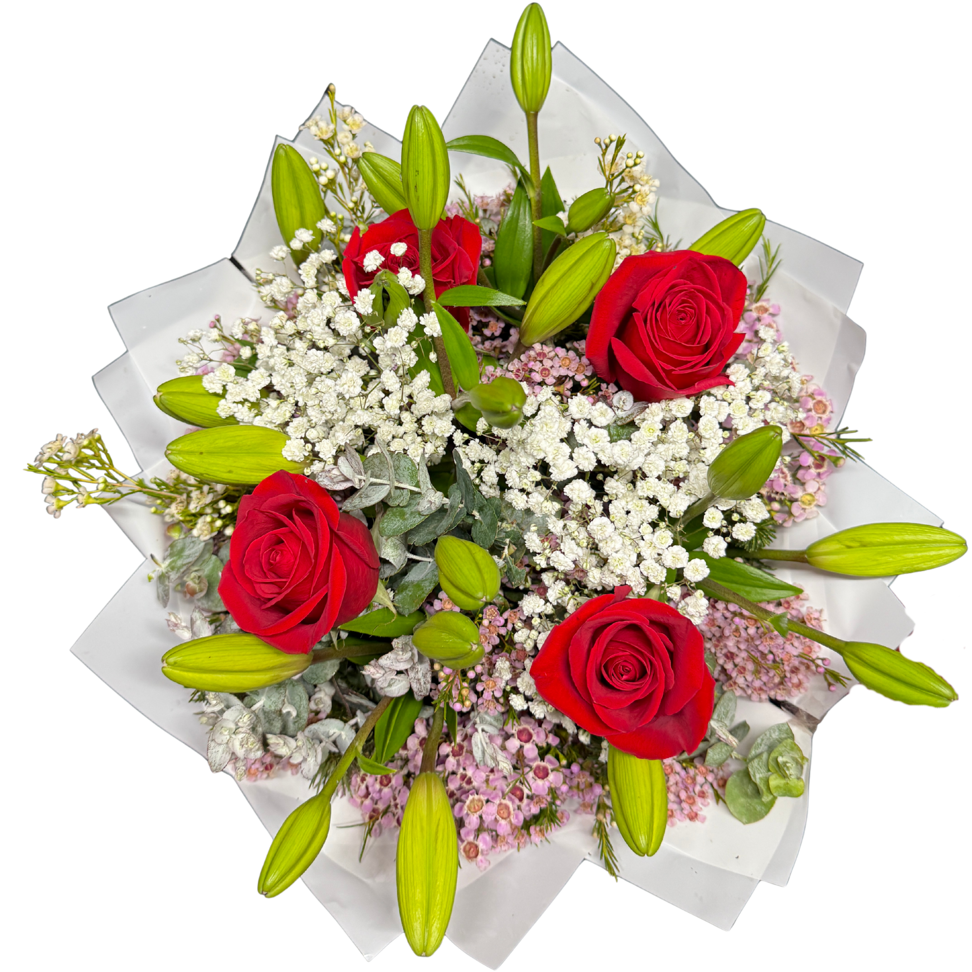 Large Rose Tulip Bouquet